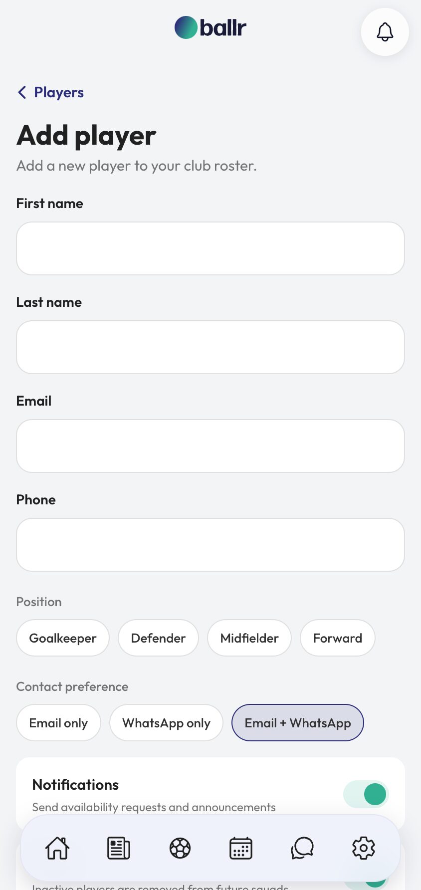 Getting Your Squad Into Ballr in the Ballr app